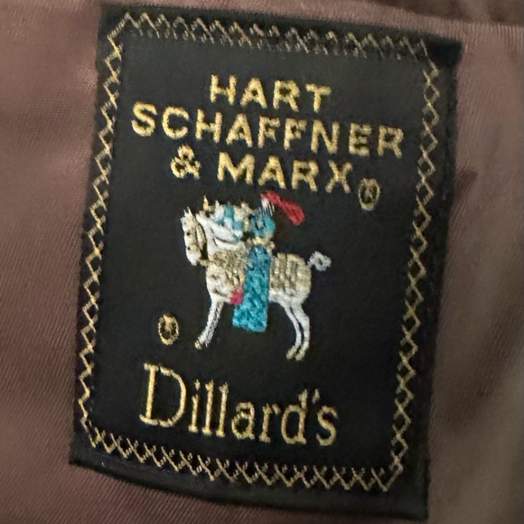 Hart Schaffner and Marx Blue Checked Men’s Sports Coat In Wool. Men’s Size 44R. - Picture 6 of 6